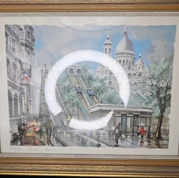 Vintage lithograph/print of Sacre Coeur and the surrounding area by Maurice Lege - Picture 5 of 7